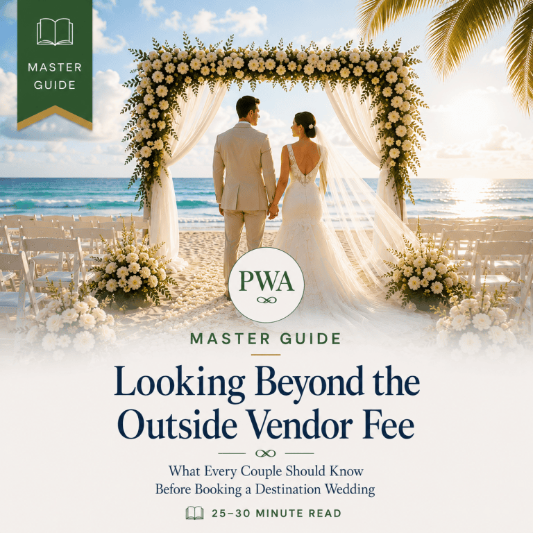 Destination wedding outside vendor fees master guide